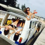women inside a van